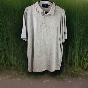 Coast Skipper Polo Mens Large Heather Gray Greenville Drive Baseball Logo